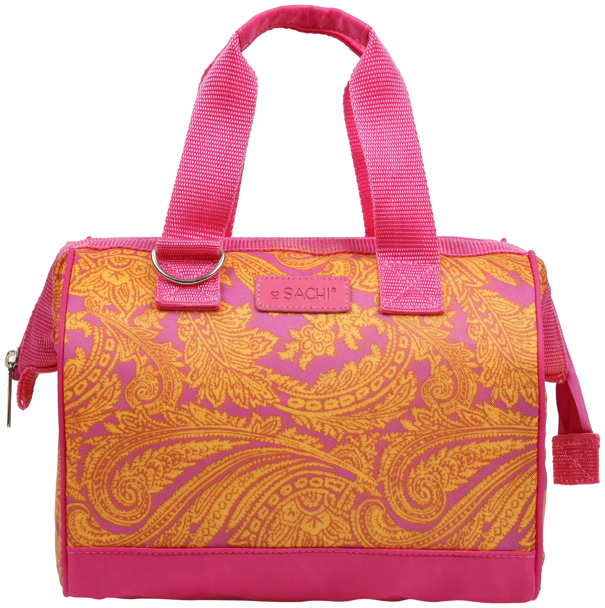Sachi Insulated Fun Prints Lunch Tote, Pink Pasiley