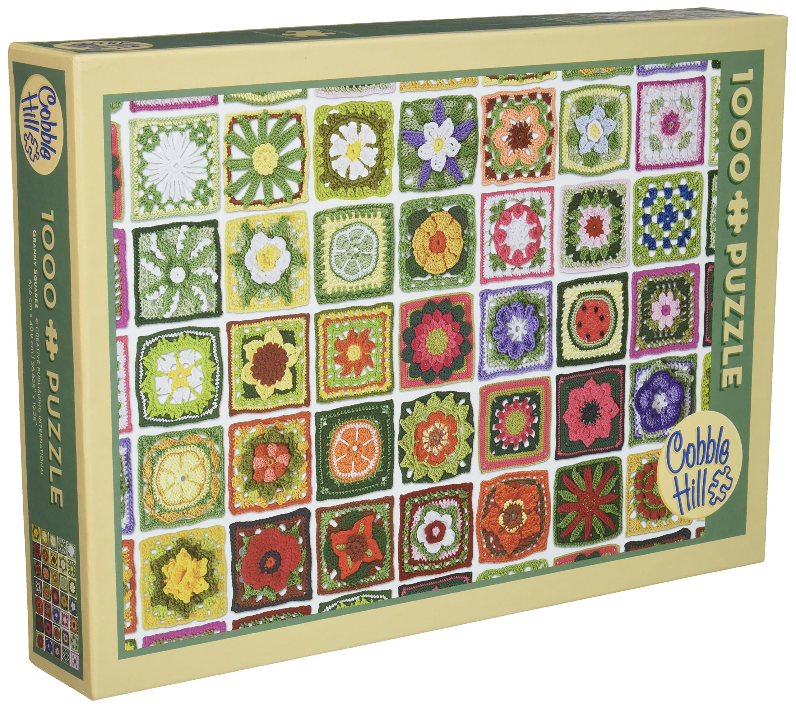 Outset Media 1000 Pieces Jigsaw Puzzle, 10 x 14, Granny Squares