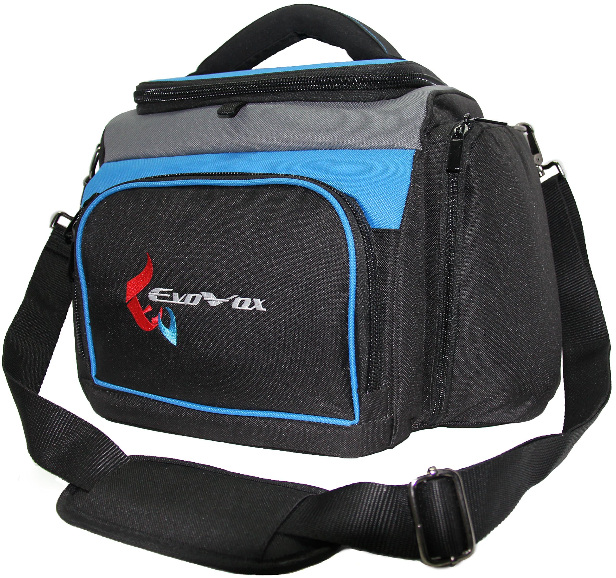EvoVox Insulated Cooler Bag with Removable Inner Liner - Blue, Grey, Black