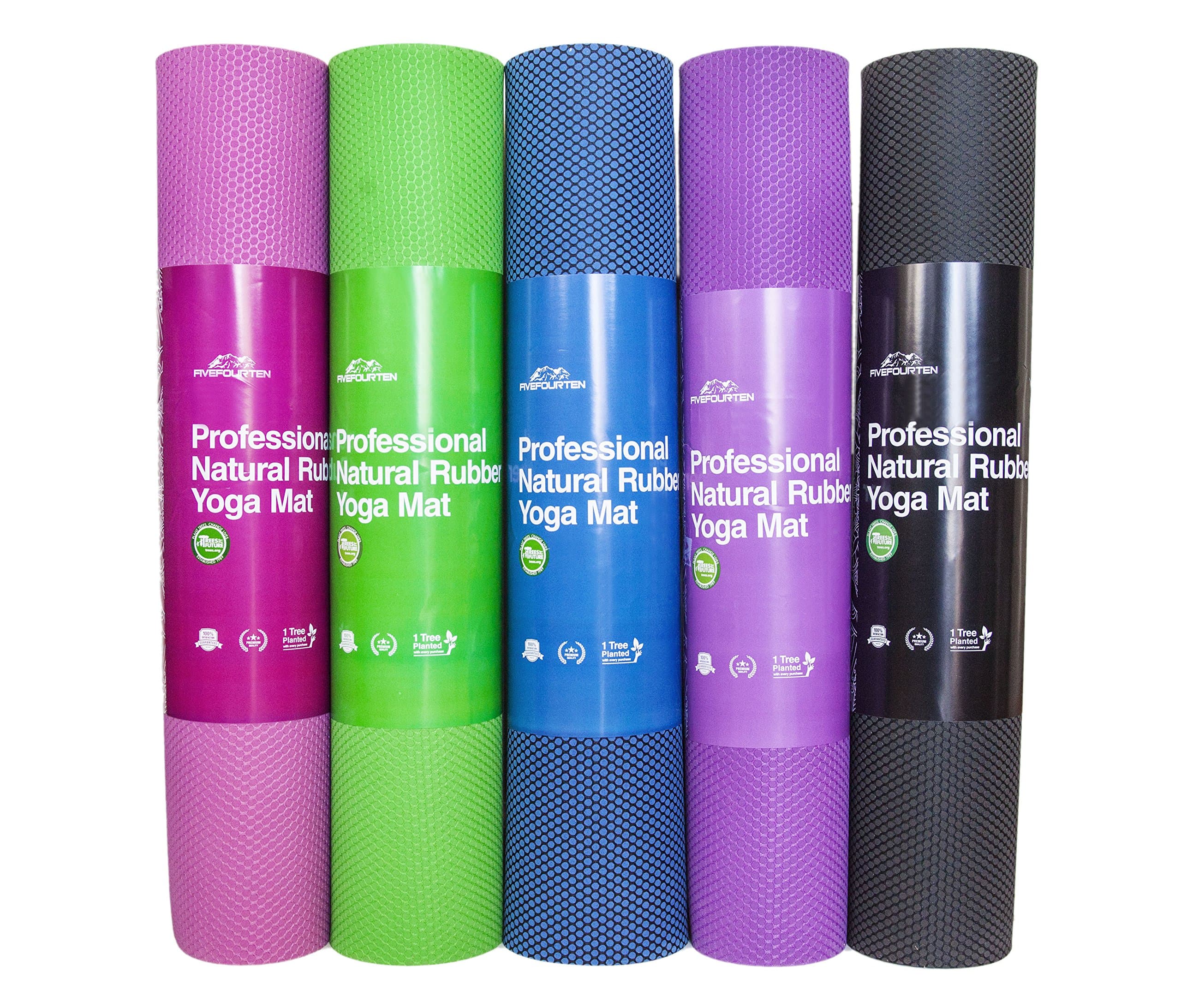 Hot Yoga Mat - Non Slip, odorless, Non Toxic, & Eco Friendly. Great as a Pilates mat, Made of Natural Rubber - 72in x 24in (Pink, 3mm)