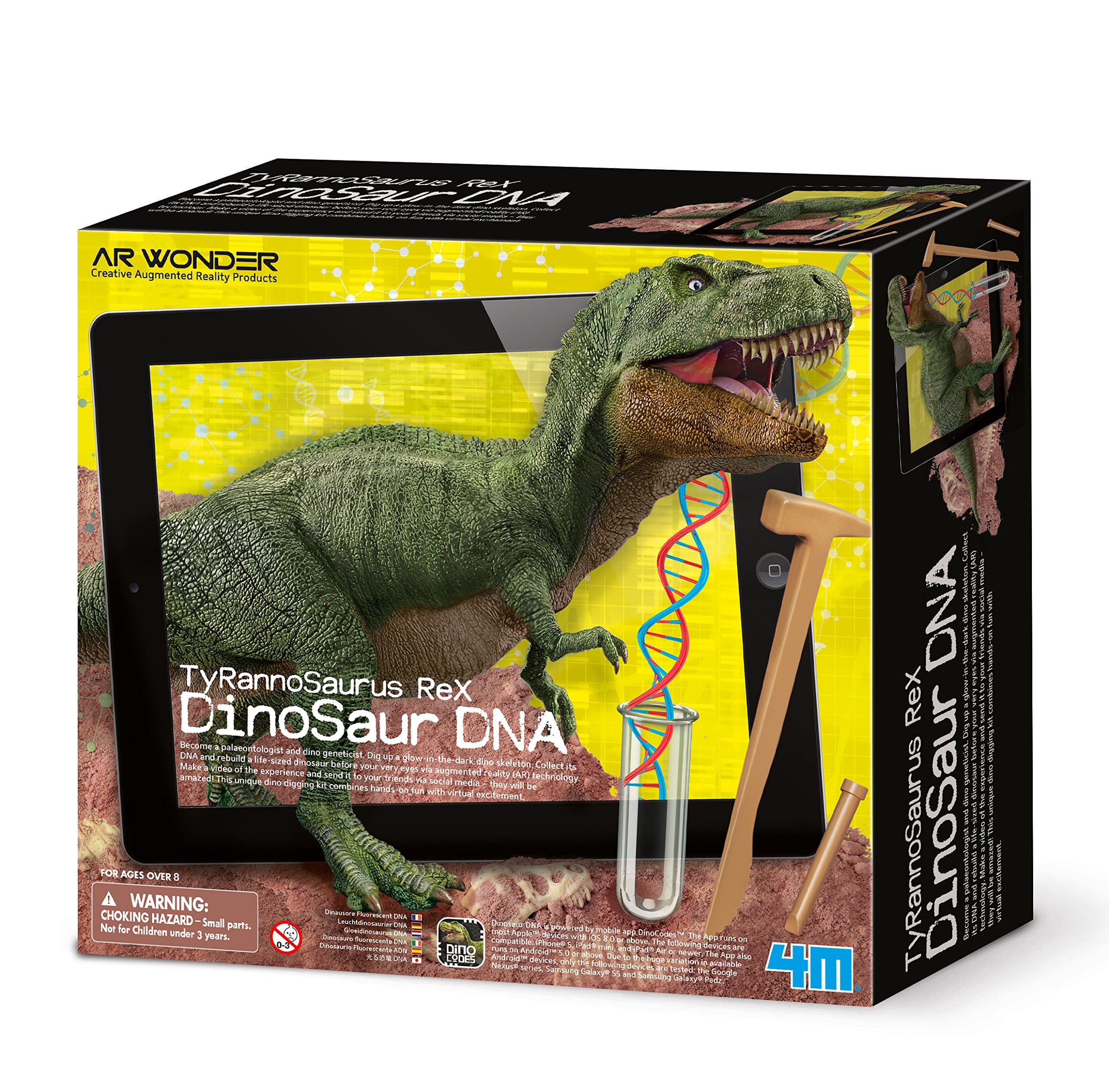 4M "Tyrannosaurus Rex Dinosaur DNA" Electronic Toy (Augmented Reality)