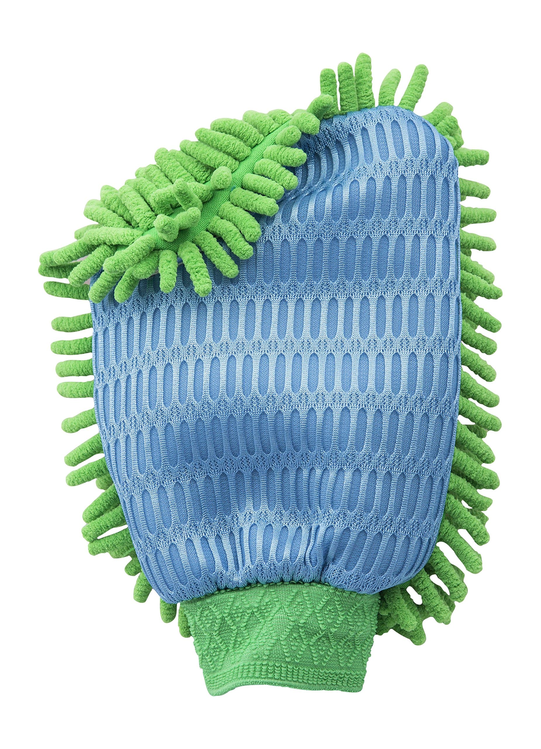 ZUNKOM Carwear Essentials 2 in 1 Microfiber Car Wash Mitt and Gentle Scrubber Premium Microfiber - Safely Cleans Your Car, Boat, and Rv to a Shine - No Scratches, No Streaks, No Lint