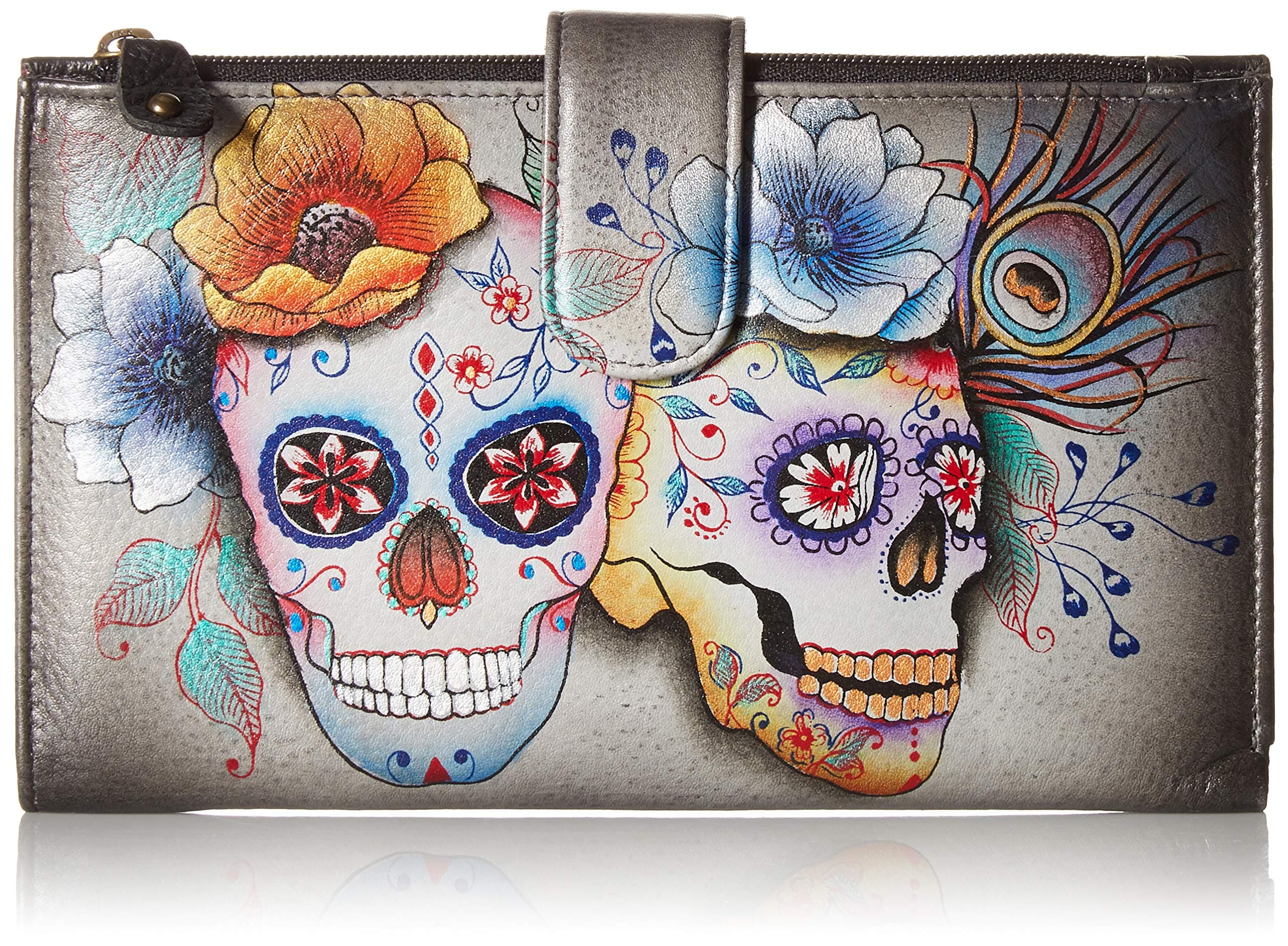 Anuschka Hand Painted Large Smartphone Case & Wallet Earth Song