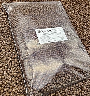 – HERONS - Koi Growth & Colour Pellets, 6mm Premium Pond Fish Food, For Koi Carp, Shubunkin and Goldfish, Growth and Colour Enhancing, High Protein, Multi Ingredient – 1Kg