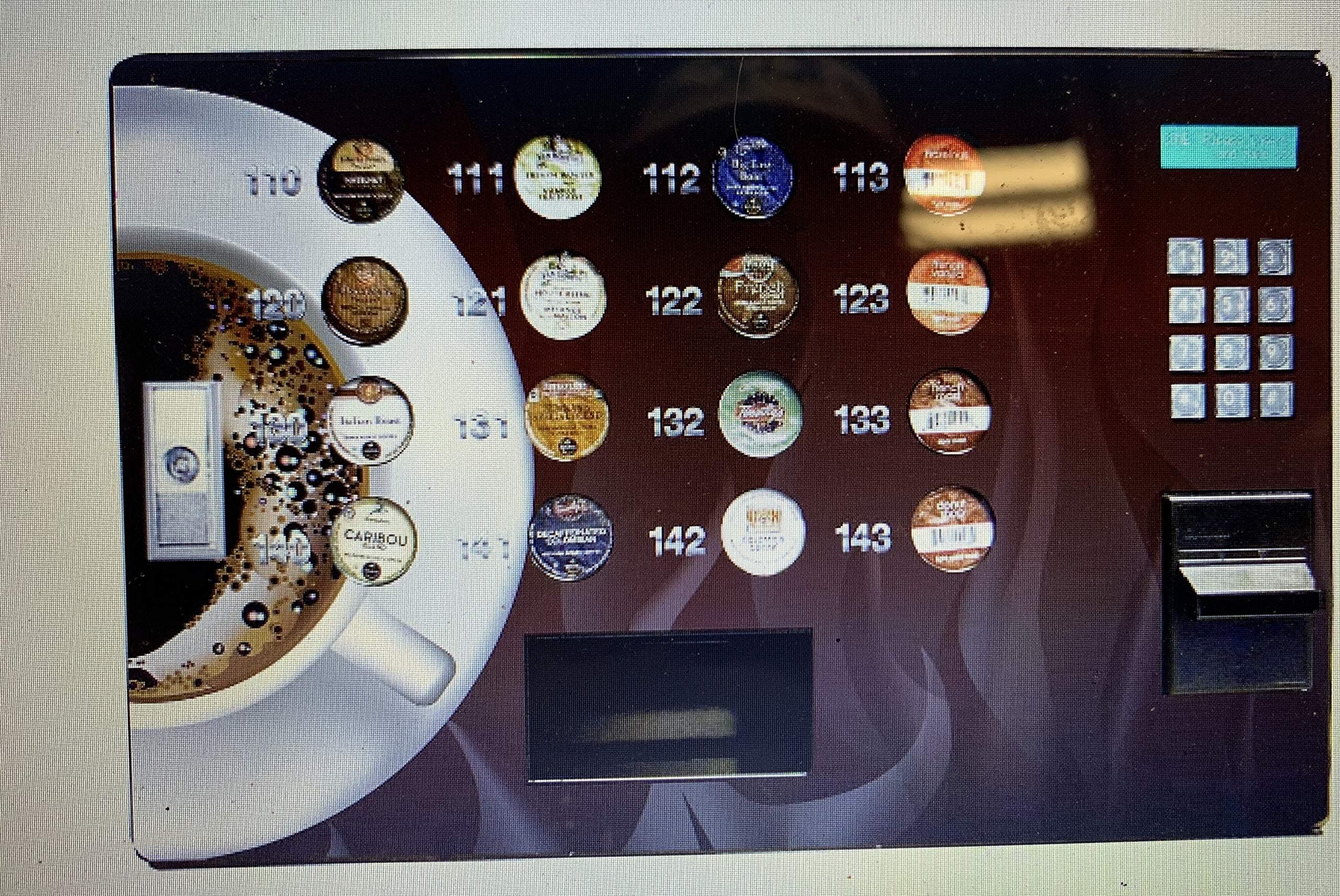 K-Cup Single-Serve Countertop Coffee Capsule Vending Machine Station (COIN+CARD)