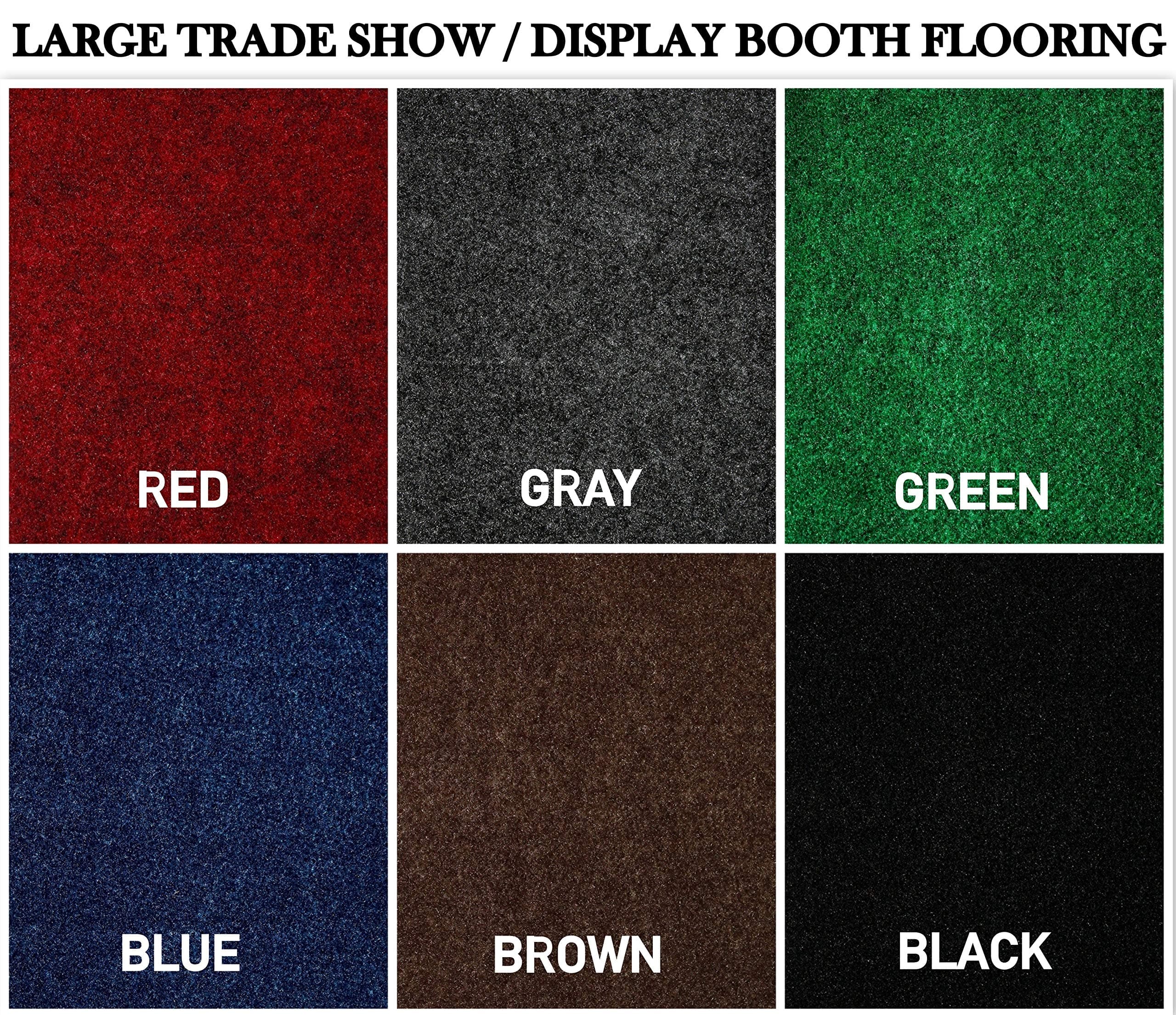 Large Custom Cut-to-Fit Trade-Show Area Rug Carpets, Custom Sizing Available to Choose from (10x10, Espresso) NC
