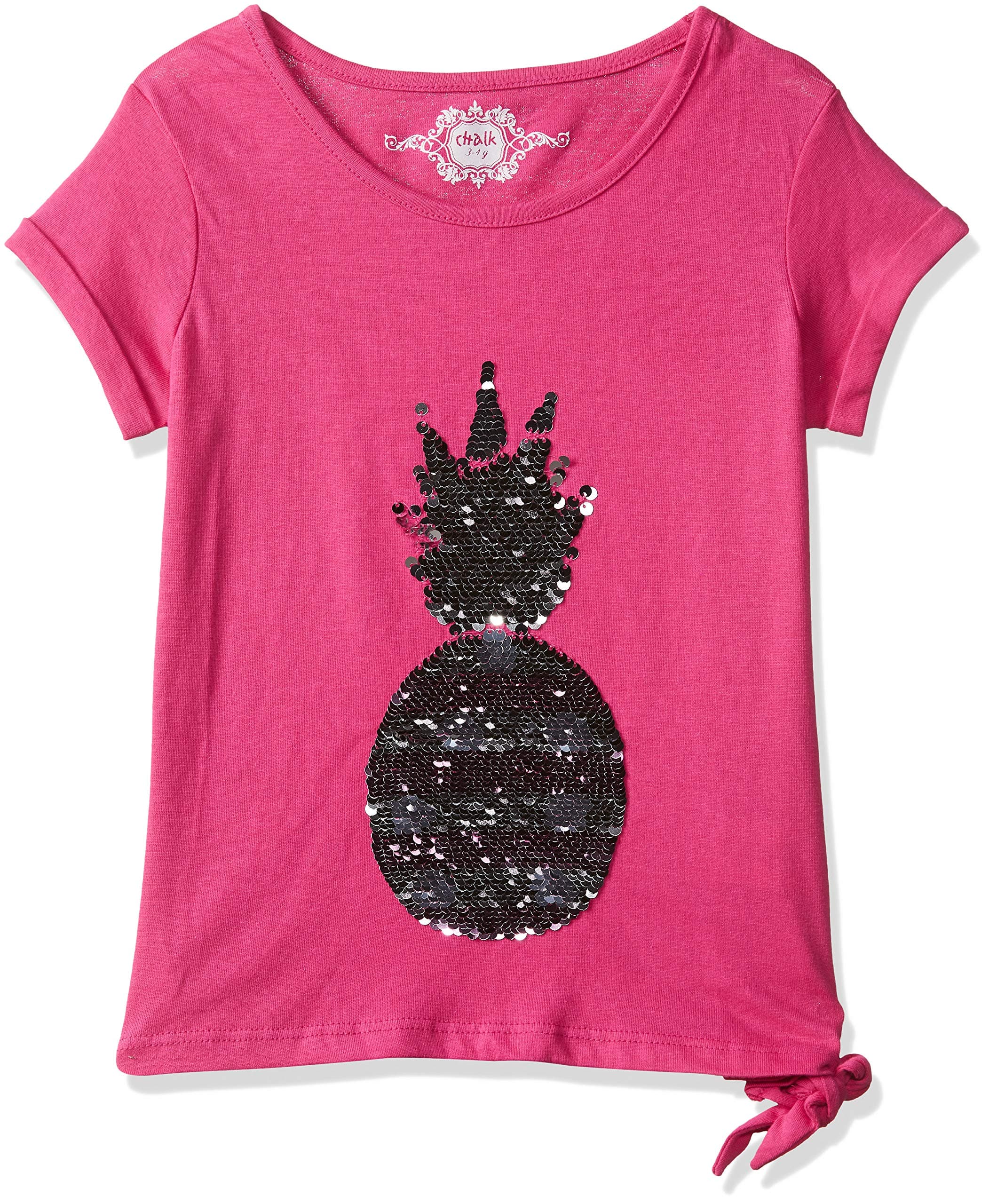 Chalk By Pantaloons Girls' Plain Regular Fit T-Shirt