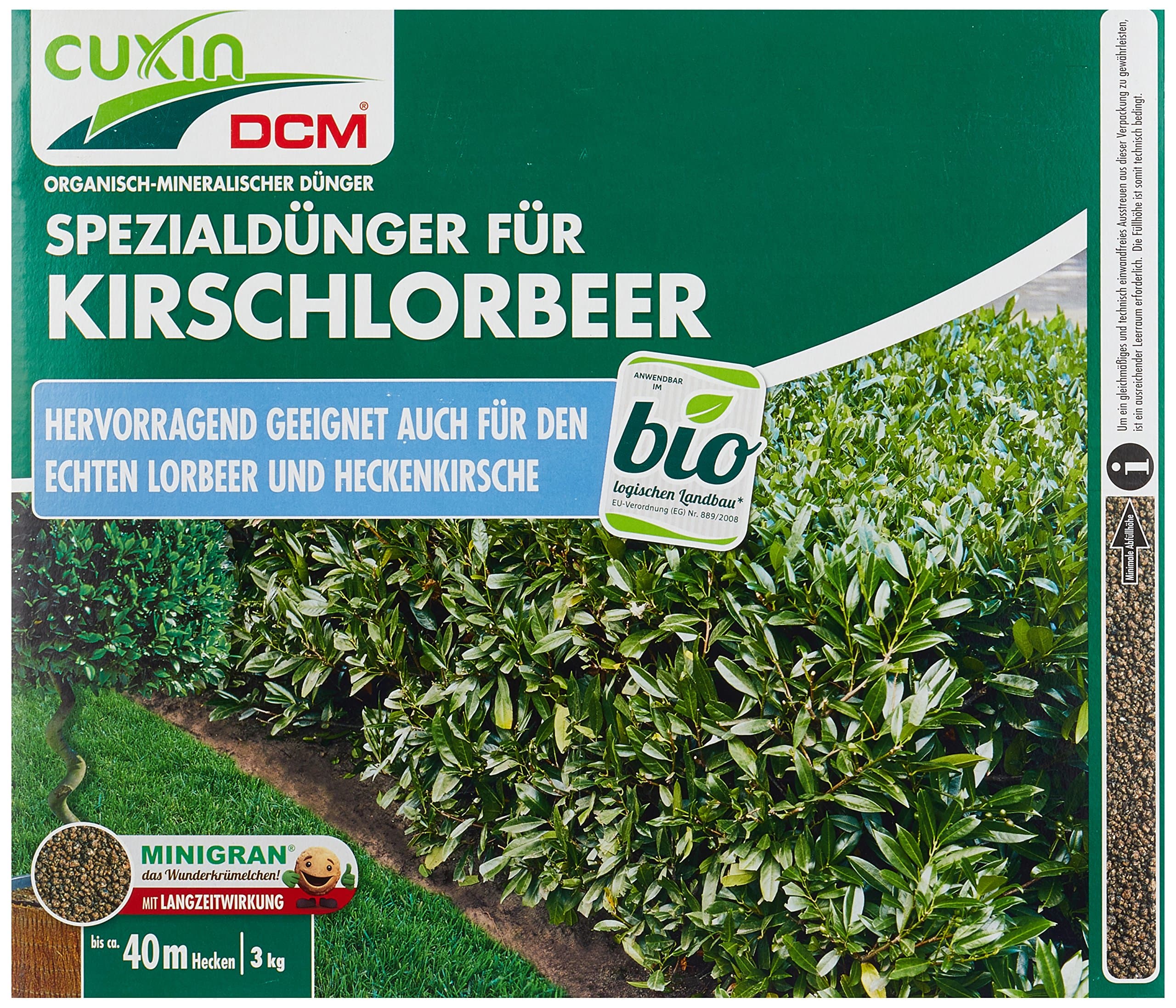 CuxinEssential nutrients. Special Fertilizer for Even Feeding Kirschlorbeer 3.5 kg