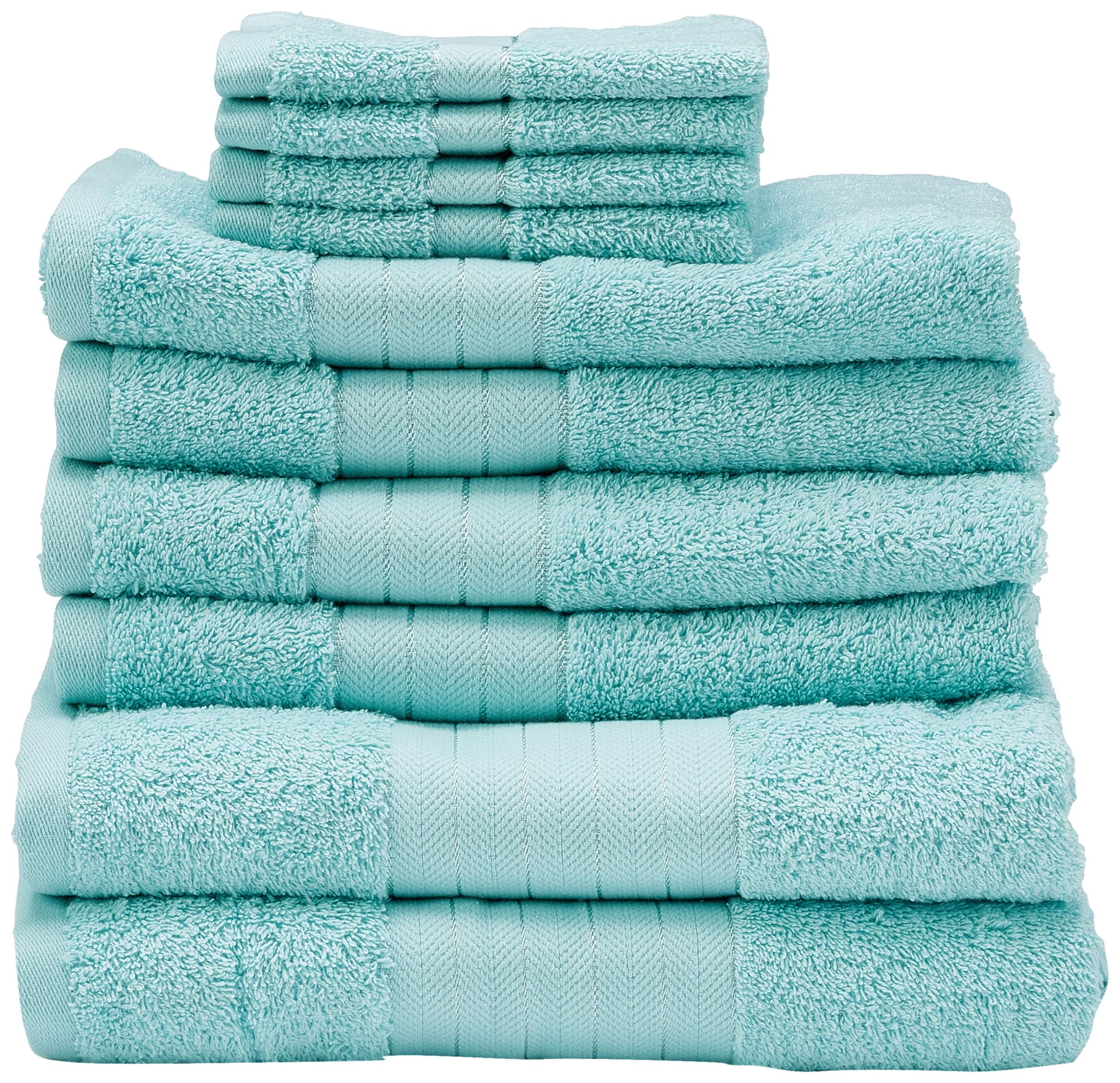 Dreamscene Luxuriously Soft 10 Piece Aqua Towel Bale Bath Gift Set - 100% Cotton