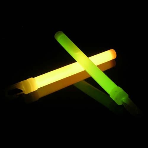 Colour Change Glow Sticks Orange to Yellow to Green - Qty 10