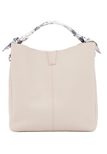 HALLHUBER Handbag with satin top handle one size, light beige