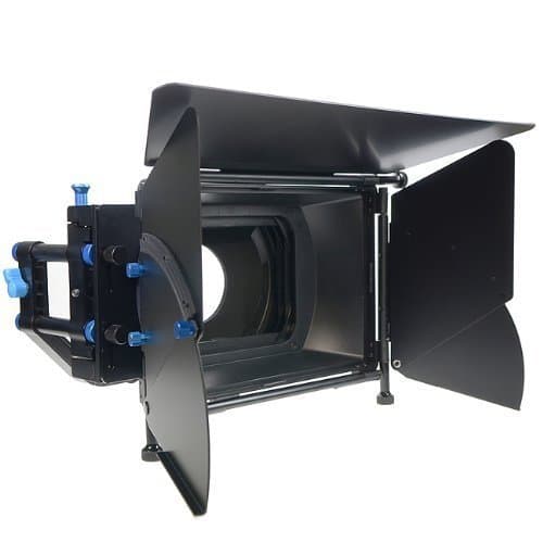 DSLR Matte Box M2 Shading Card with Swing-Away Design and two Filter Trays Supporting both 4*4 and 4*5.6 filter (rotating 360 degrees) for 15mm Rail Rod Support Follow Focus System D90 5D 60D 600D DSLR Camera and Video Rigs and Cages by morros