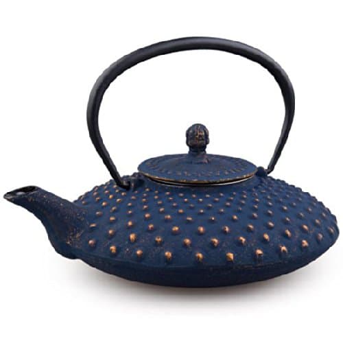 MAOCI cast iron teapot Kambin 0.8L (night-blue / gold-colour)