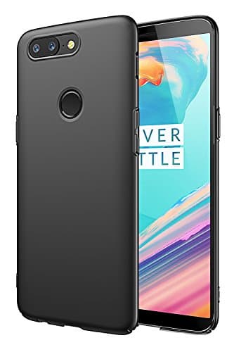 EIISSION OnePlus 5T (6.01") Case,Ultra slim and light soft matte surface painting protective Phone Case (Black)