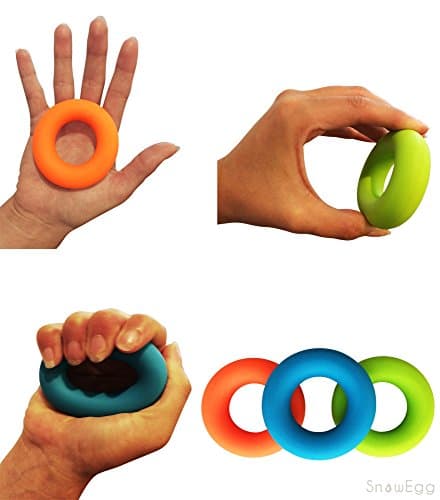 Hand Strengtheners for Forearm, Hand & Finger Grip Training – Great For Rehabilitation, General Fitness & All Sportspeople – 30lb/13.5kg-40lb/18kg-50lb/22.5kg Resistance Levels – Sold & Dispatched by SnowEgg UK
