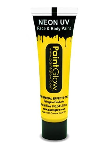Yellow UV Neon Body & Face Paint 10ml Parties, Festivals Nights Out