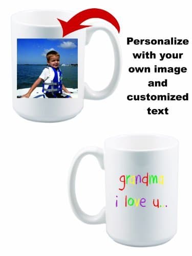 Custom Personal Snapshot Photo Mug - 15 oz