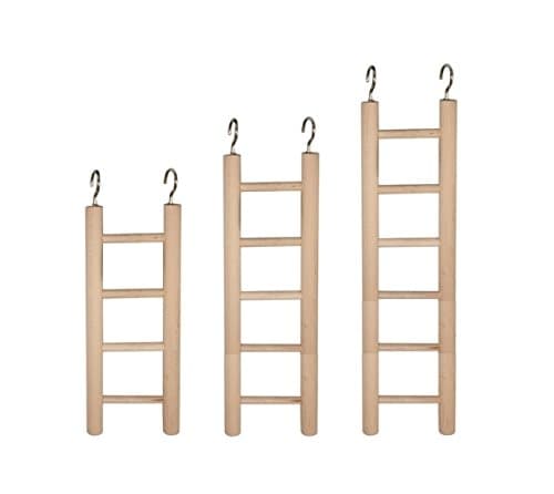Wooden Ladder for Birds – scala-posatoio for the fun of your Volatile 27 cm (6 pioli)
