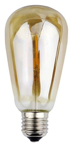 FBL LED Gilded Filament ST64 Vintage Edison Lamp 6W, 60W Equivalent Incandescent, E27 Base, Warm White, 360 Degrees Beam Angle, AC220-240V, Use in Living room, Bedroom, Hotel, Restaurant