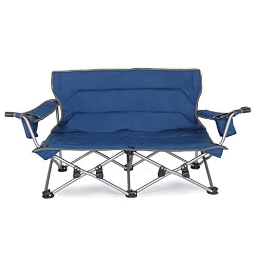 Huifang Frame Tents QFFL zhangpeng Folding Chair Backrest Couple Chair Outdoor Leisure Barbecue Chair Portable Chair 2 Color Optional Tunnel Tents (Color : A)