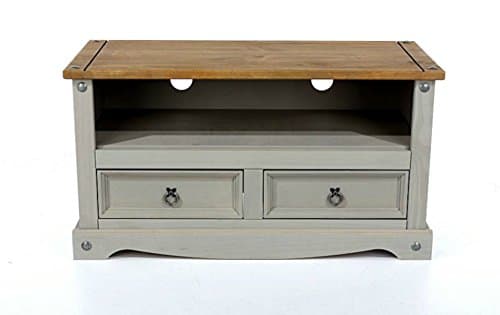 Corona Wide TV Unit Cabinet with Drawers from our Corona Washed Grey Furniture Range