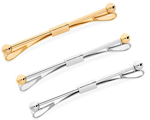 3 Pc Collar Bar Set, Assorted Silver and Gold-Tone