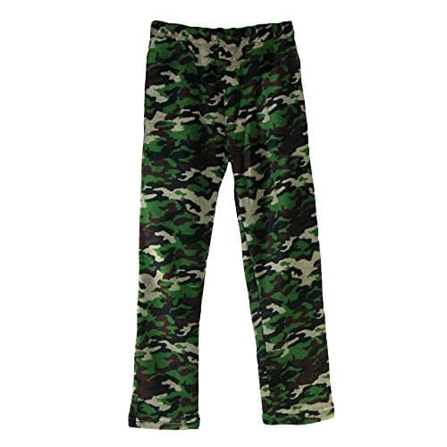 Boyz Club Boy's Coral Fleece Lounge Pajama Pants, Large 8-10, Camo