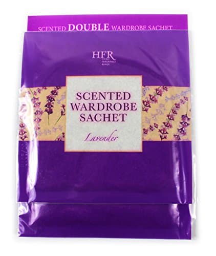 Twin Pack Scented Hanging Wardrobe Sachets Freshener Fragrance Cupboard Car (Lavender)