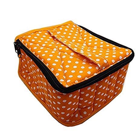 30-bottle Essential oil carrying case 4inch high,california proposition 65 test pass (Orange Dots)