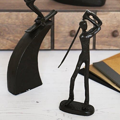 Tutti Decor Golfer Metal Statue Ornament, ideal gift for any golfing Dad or for Fathers Day.