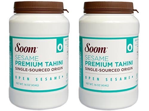 Soom Foods 100% Pure Ground Sesame Premium Tahini, 454 g (2 Pack)