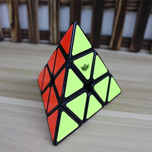 Oostifun Cyclone Boys Pyramid Speed Cube Toy(Black)