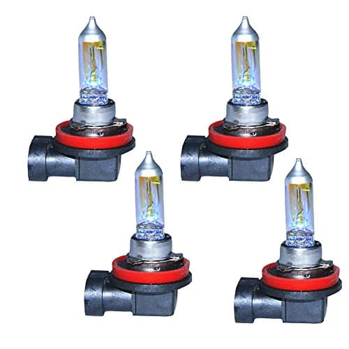 4pcs H11 12V 55W 3000K Golden Yellow Car Halogen Bulb