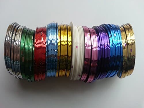Flyyfree Nail Art Striping Tape Line Decoration pack of 10 rolls