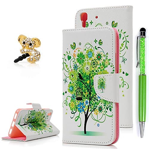 HUAWEI Y6scale Case, STXMALL Pattern Design PU Leather Flip Wallet Pouch Cover Notebook Stand Case with Card Holder Dust Plug and Stylus Pen for HUAWEI Y6scale