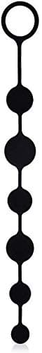LCHEGG Silicone A~nal plúg with A~nal Bead in Black