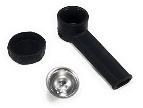 Portable Silicone Unbreakable Tobacco Travel Accessory with-lid. Food-Grade-Silicone, Indestructible, Concealable-and-Hand-Sized. Black