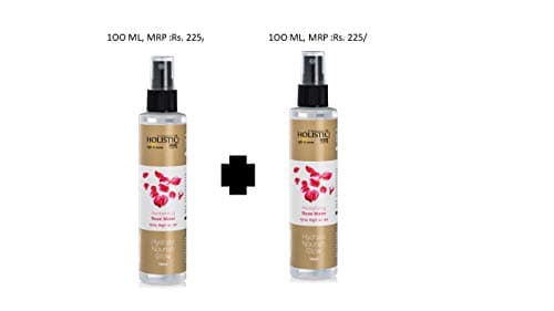 Holistic Tatv Revitalizing Rose Water mist for natural glow and dewy finish skin with Free Multani Mitti