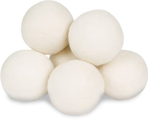 6-Pack Wool Dryer Balls, Emoh Premium Reusable Natural Fabric Softener