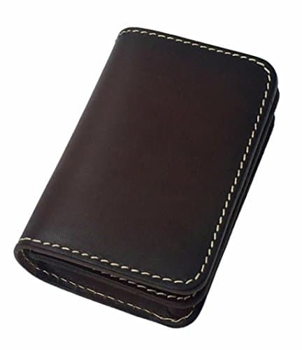 Tarhoo Vegetable Tanned Leather Business Card Wallet & Credit Card Holder for Perfect Gifts for Men and Women (coffee)