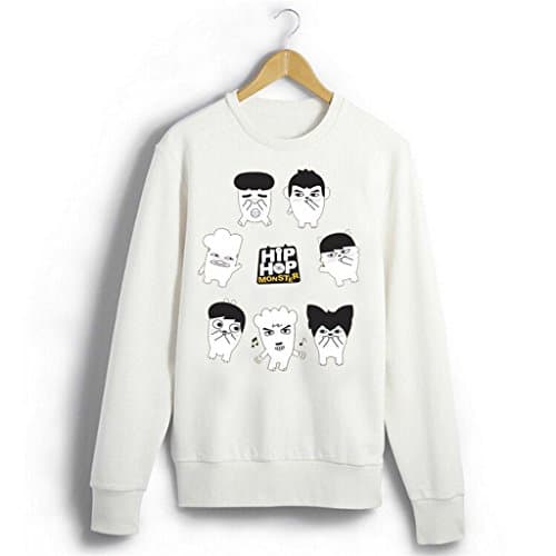 Fanstown BTS bangtan boy official same wake up concernt sweater white J-HOPE Jinmin V Rap monster