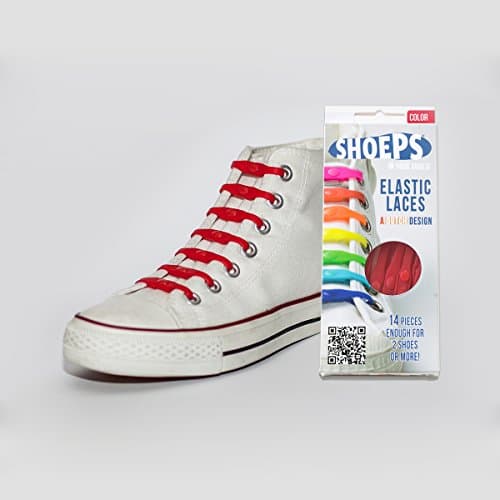 Shoeps In Your Shoes Elastic LacesRED (Dispatched From UK)