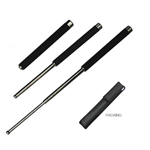 Southern Backdoor Products Self Defense Tool Expandable 26 Inch Telescoping Retractable and Collapsible Stick. Perfect For Men and Women Walking Hiking and Security. Includes Holder and Gift Box.