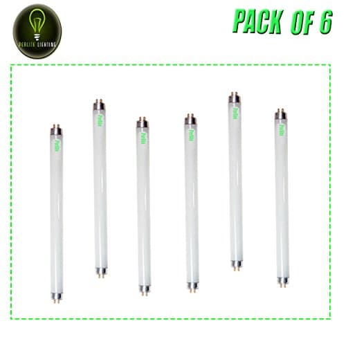 Perlite Lighting (Pack of 6) F13T5WW 13-Watt T5 30k Miniature BI-PIN Base Light Bulb