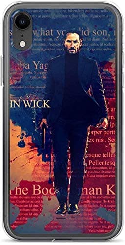 Fashion Earl Compatible with iPhone 11 Pro Case John Wick Color Splash Action Movies Video Film Crystal Pure Clear Phone Cases Cover