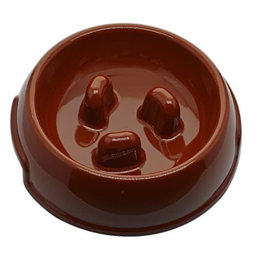 Plastic Pet Dog Slow Bowl Preventing Choking Puppy Feeder Slow Eating Pet Bowl Prevent Gluttony Obesity