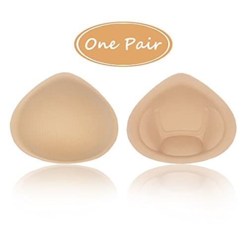 Songwin Bra Pads,Bra Insert Comfortable for Swimsuits,Workouts,Mastectomy(1 Pair).