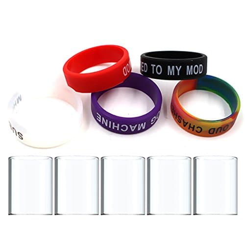 Silicone Rubber Tank Band Ring Bumper Case By Yanbinyu With Glass Gift 5-pack Mix color