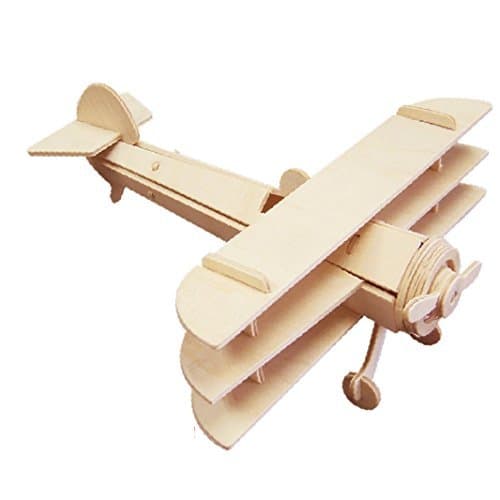 Smilelove 3D Wooden Puzzle Helicopter Jigsaw Puzzle for Adult (Spowith Triplane)