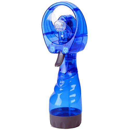 YOUYINGKE Portable Handheld Fashion Mini Mist Spray Water Cooling Fan Mister Sport Beach Outdoor Camp Travel (Blue)